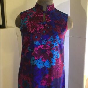 Vintage Dress By Sun Fashions of Hawaii, Size 8, 1 pocket,maxi,Beautiful